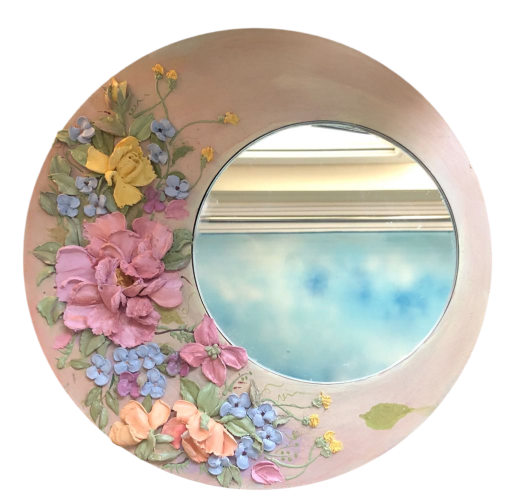 Handmade Floral Mirror