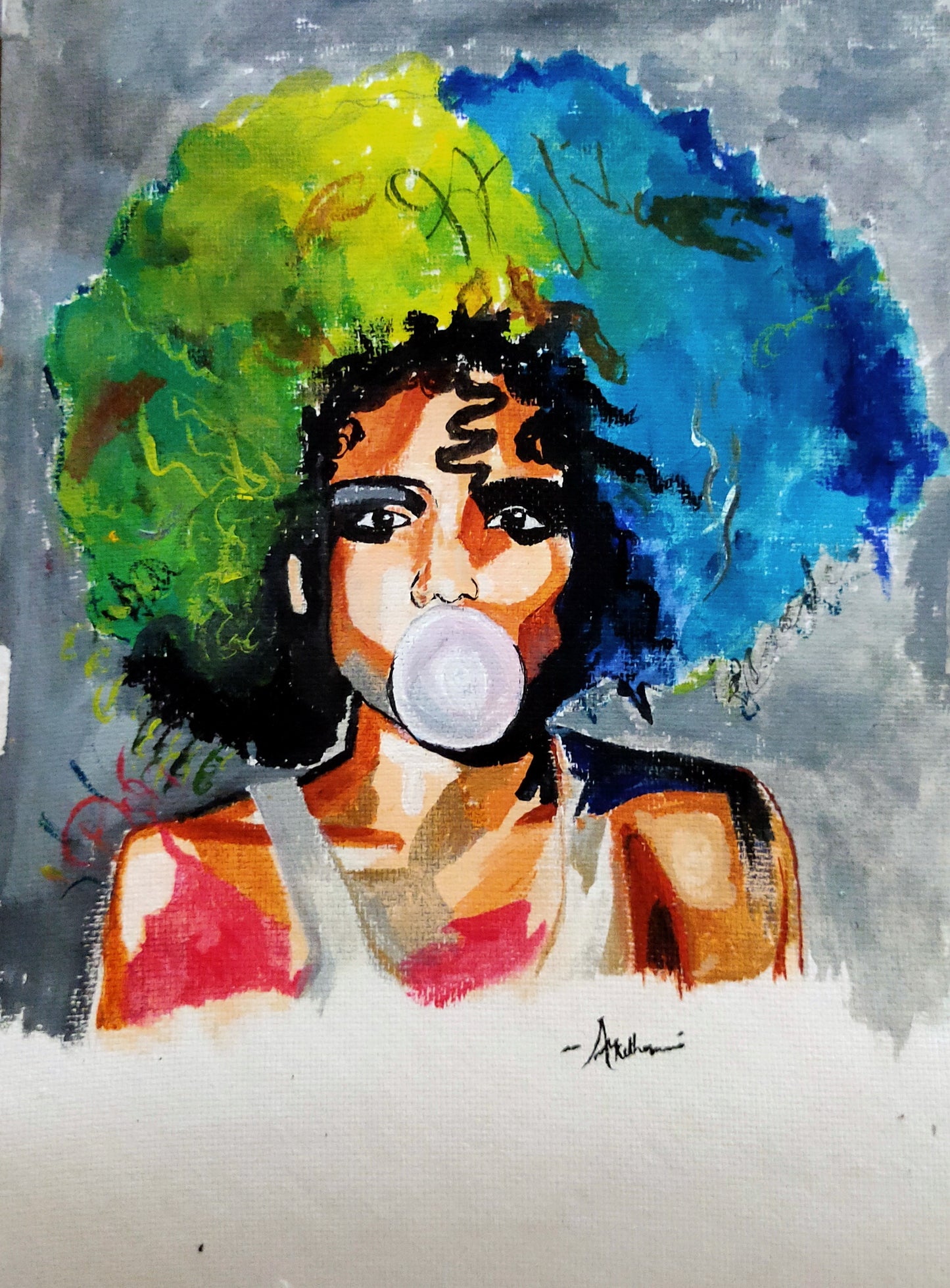 ORIGINAL HANDMADE EXPRESSIONS PAINTING