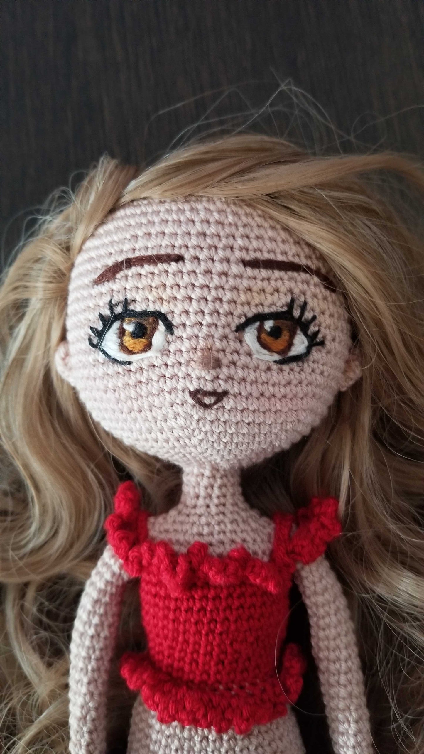ORIGINAL HANDMADE LIZZY CROCHET DOLL