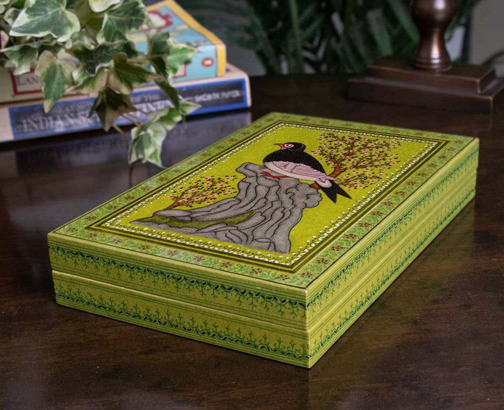 ORIGINAL KASHMIRI HAND PAINTED MULTI UTILITY BOX