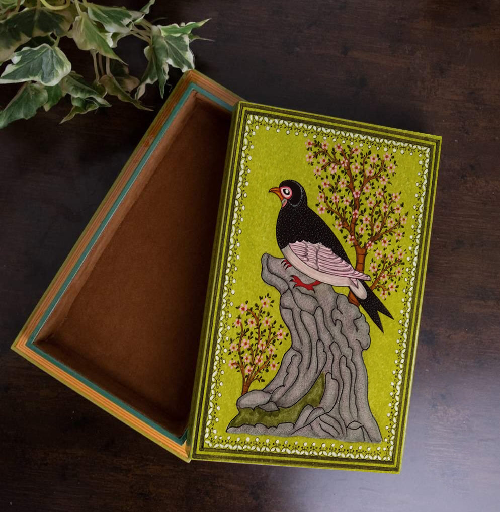 ORIGINAL KASHMIRI HAND PAINTED MULTI UTILITY BOX