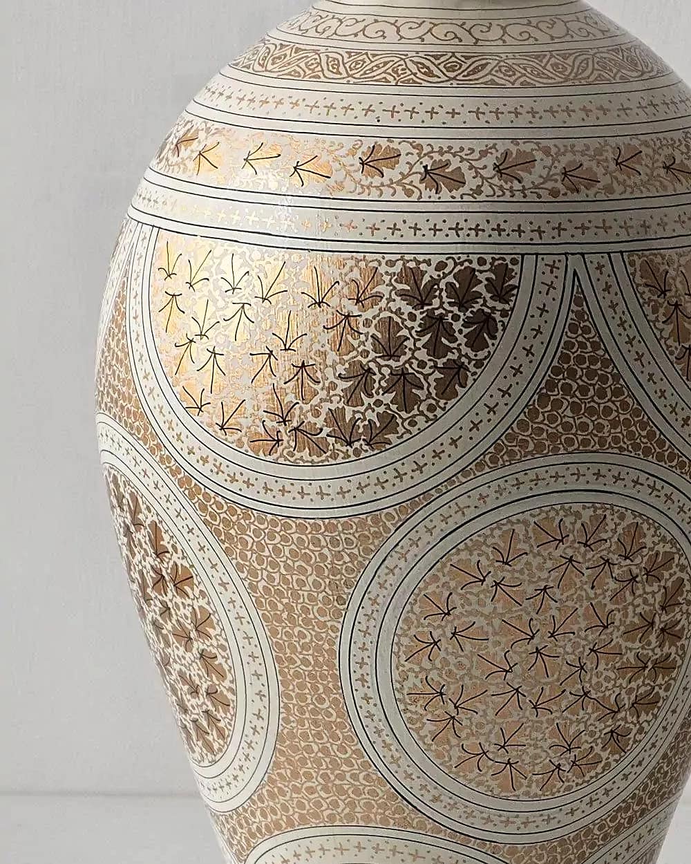ORIGINAL HAND PAINTED KASHMIRI PAPER MACHE LAMP