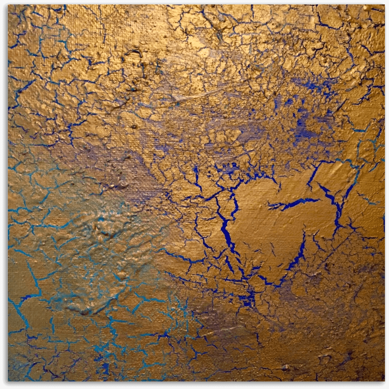 ORIGINAL HANDMADE CRACKLE ABSTRACT ACRYLIC PAINTING