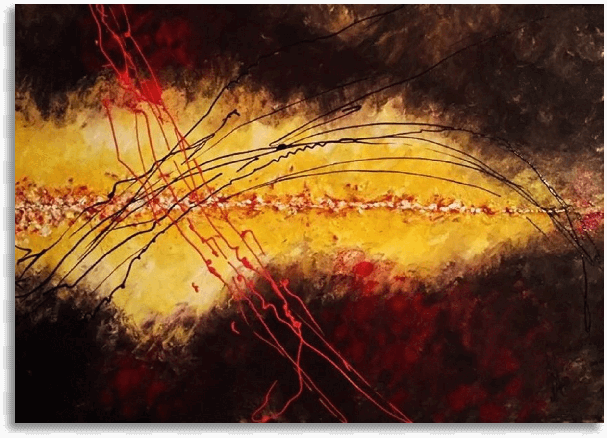 ORIGINAL HANDMADE ABSTRACT MIXED MEDIA PAINTING