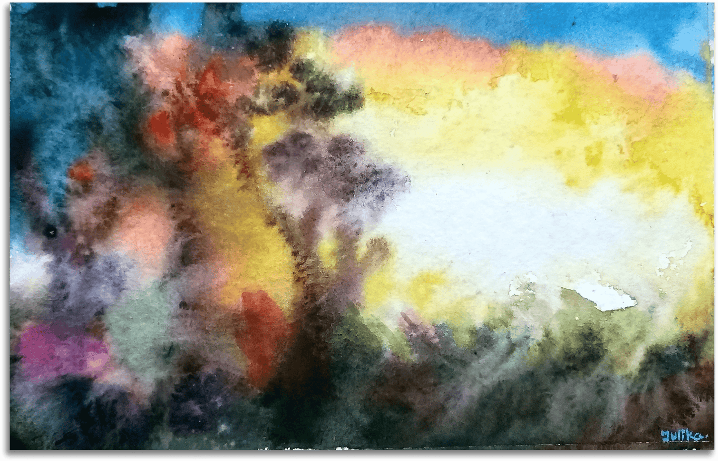 ORIGINAL HANDMADE COLOR OF NATURE PAINTING