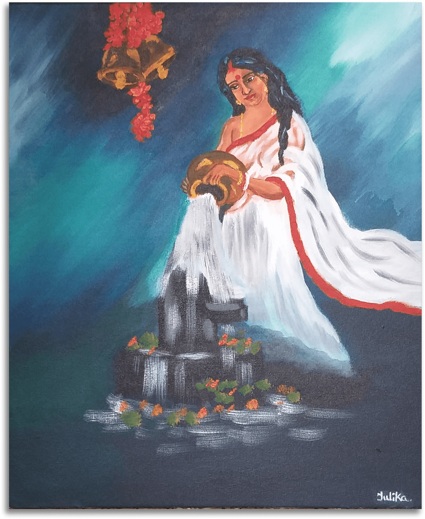 ORIGINAL HANDMADE DIVINE LOVE ACRYLIC PAINTING