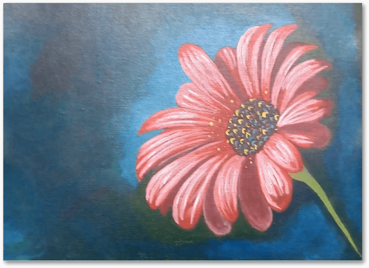 Original Handmade Daisy Acrylic Painting