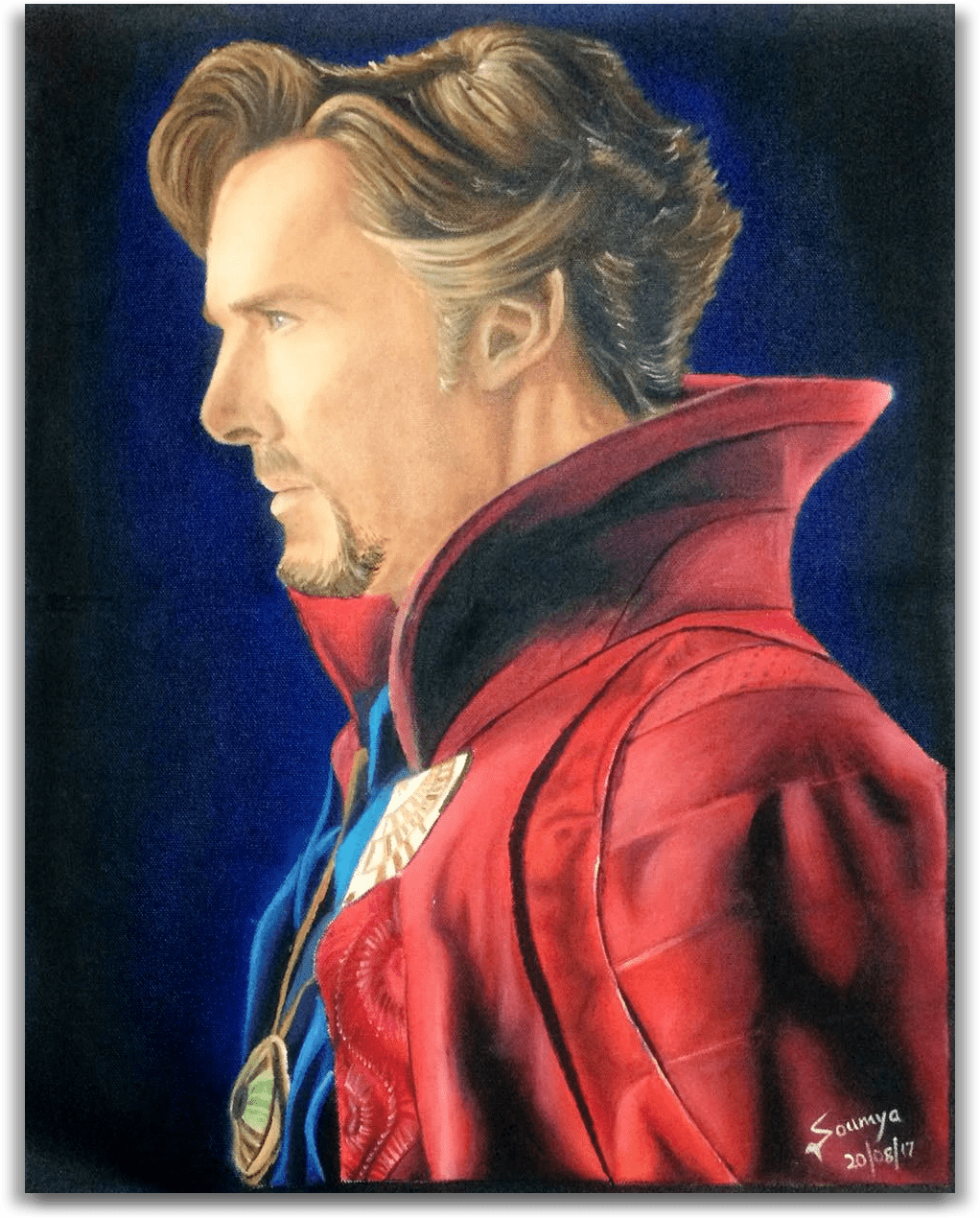 ORIGINAL HANDMADE DR. STRANGE OIL PAINTING
