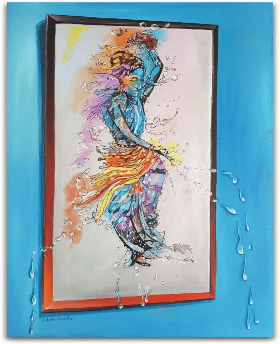 ORIGINAL HANDMADE UNFURL OIL PAINTING