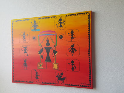 ORIGINAL HANDMADE TRADITIONAL WARLI PAINTINGS