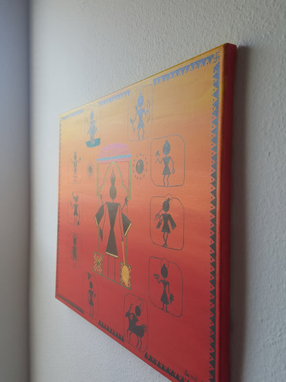 ORIGINAL HANDMADE TRADITIONAL WARLI PAINTINGS