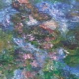 ORIGINAL HANDMADE LILY POND KNIFE PAINTING