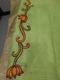ORIGINAL HAND PAINTED ALLURING KERALA MURAL HERITAGE SAREE