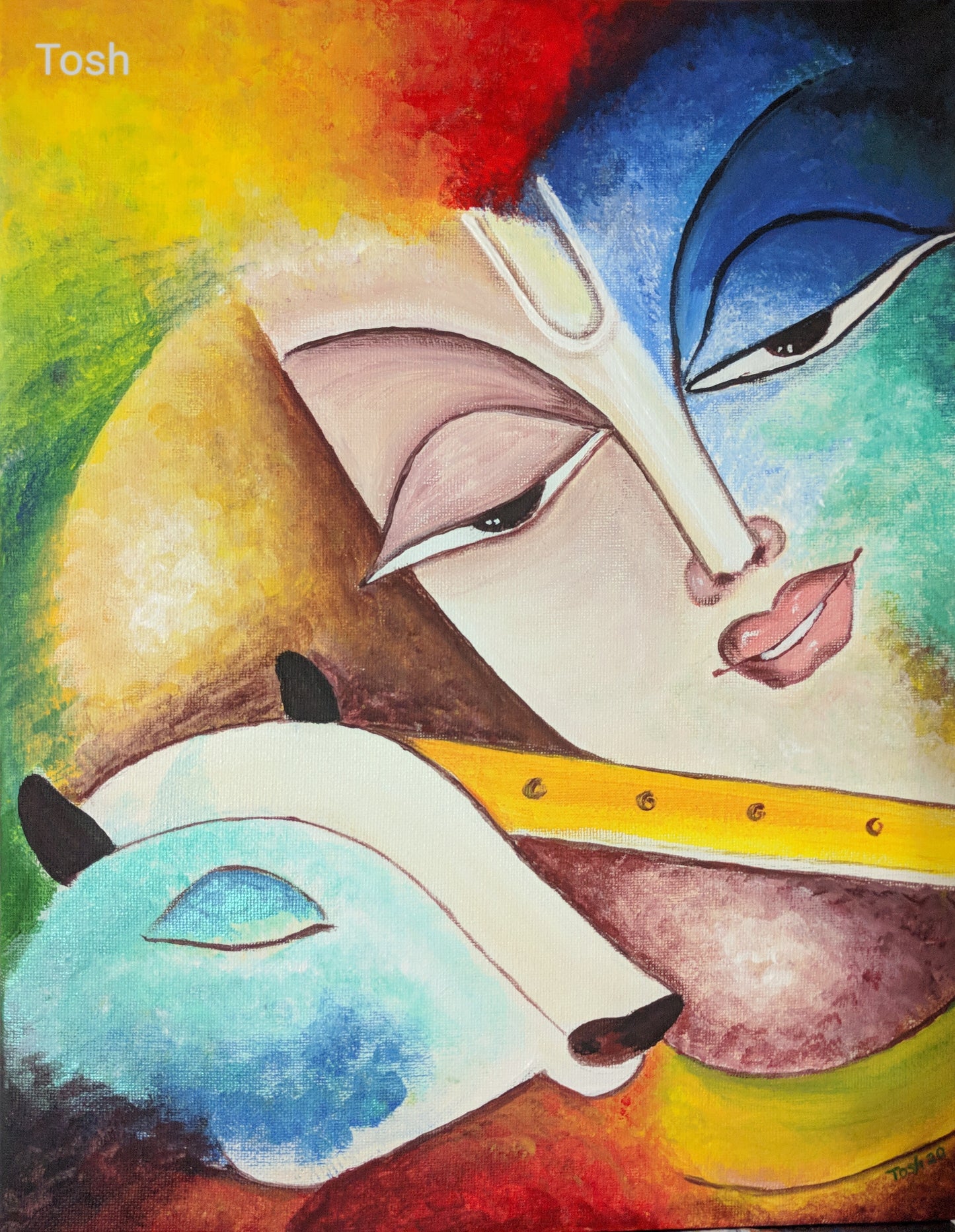 ORIGINAL HANDMADE "GOPAL" PAINTING