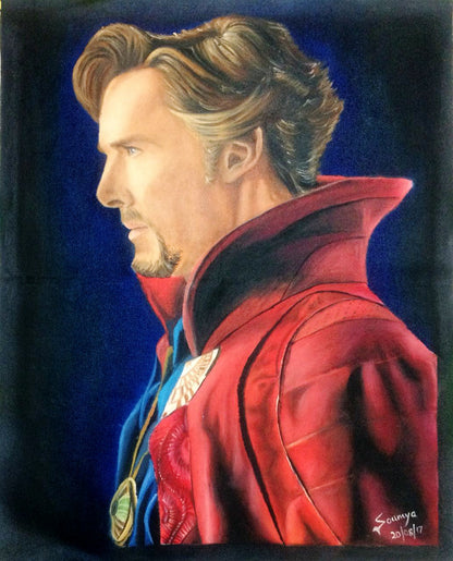 ORIGINAL HANDMADE DR. STRANGE OIL PAINTING