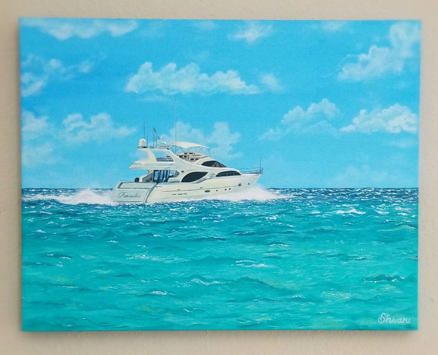 ORIGINAL HANDMADE MIAMI BEACH PAINTING