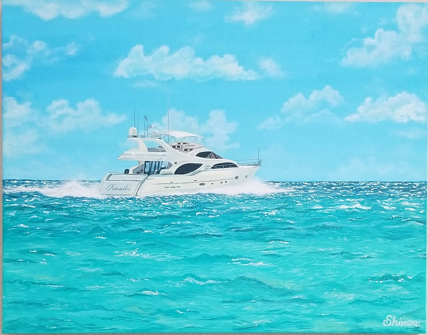 ORIGINAL HANDMADE MIAMI BEACH PAINTING