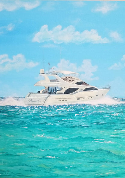 ORIGINAL HANDMADE MIAMI BEACH PAINTING