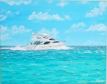 ORIGINAL HANDMADE MIAMI BEACH PAINTING