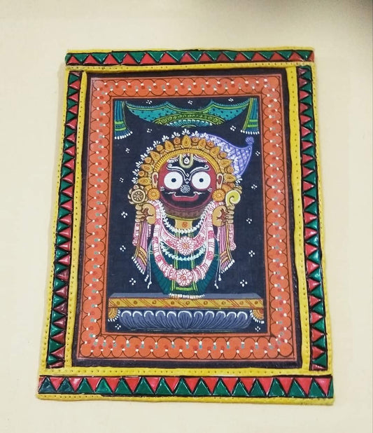 ORIGINAL HANDMADE LORD JAGANNATH PATTACHITRA PAINTING