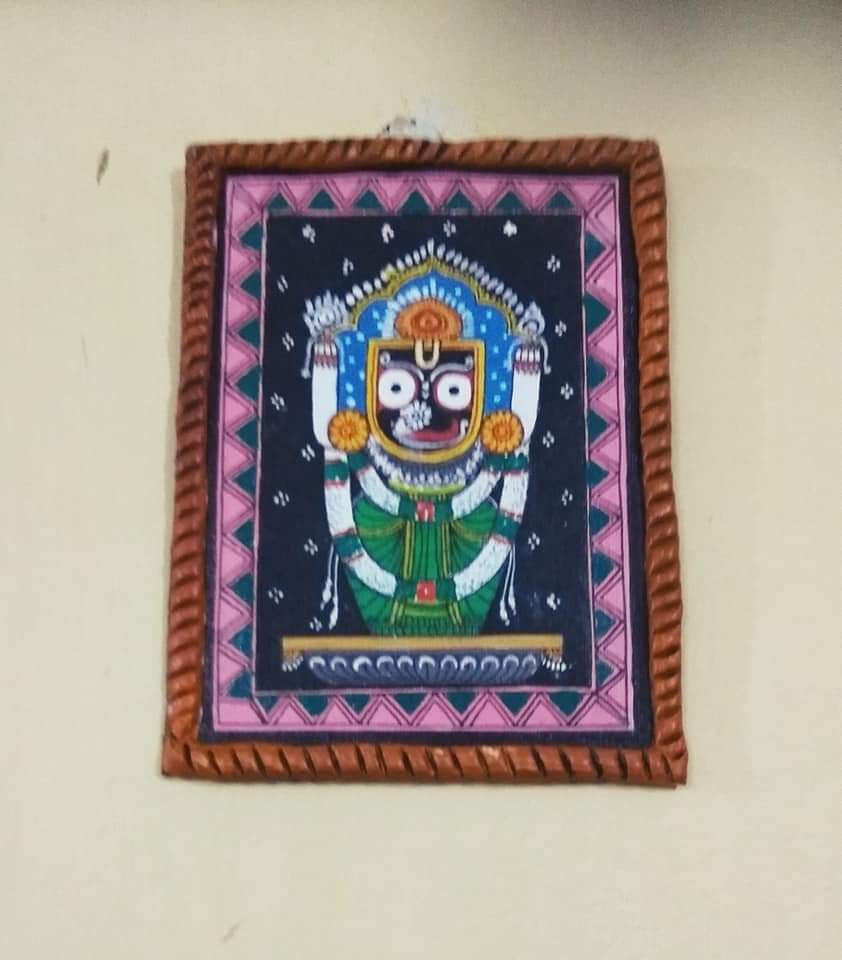 ORIGINAL HANDMADE LORD JAGANNATH PATTACHITRA PAINTING