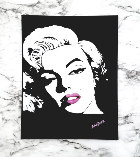 Original Handmade Acrylic Marilyn Monroe Painting