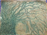 Original Handmade Barren Tree Acrylic and Clay Painting
