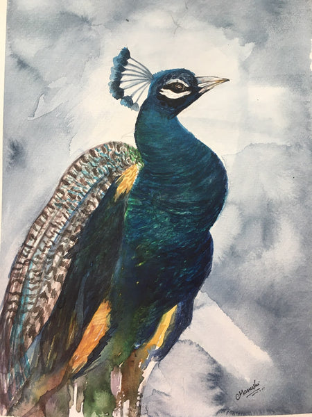 Original Handmade Peacock Painting