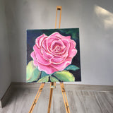 ORIGINAL HANDMADE ROSE CAN FILL YOUR HEART PAINTING