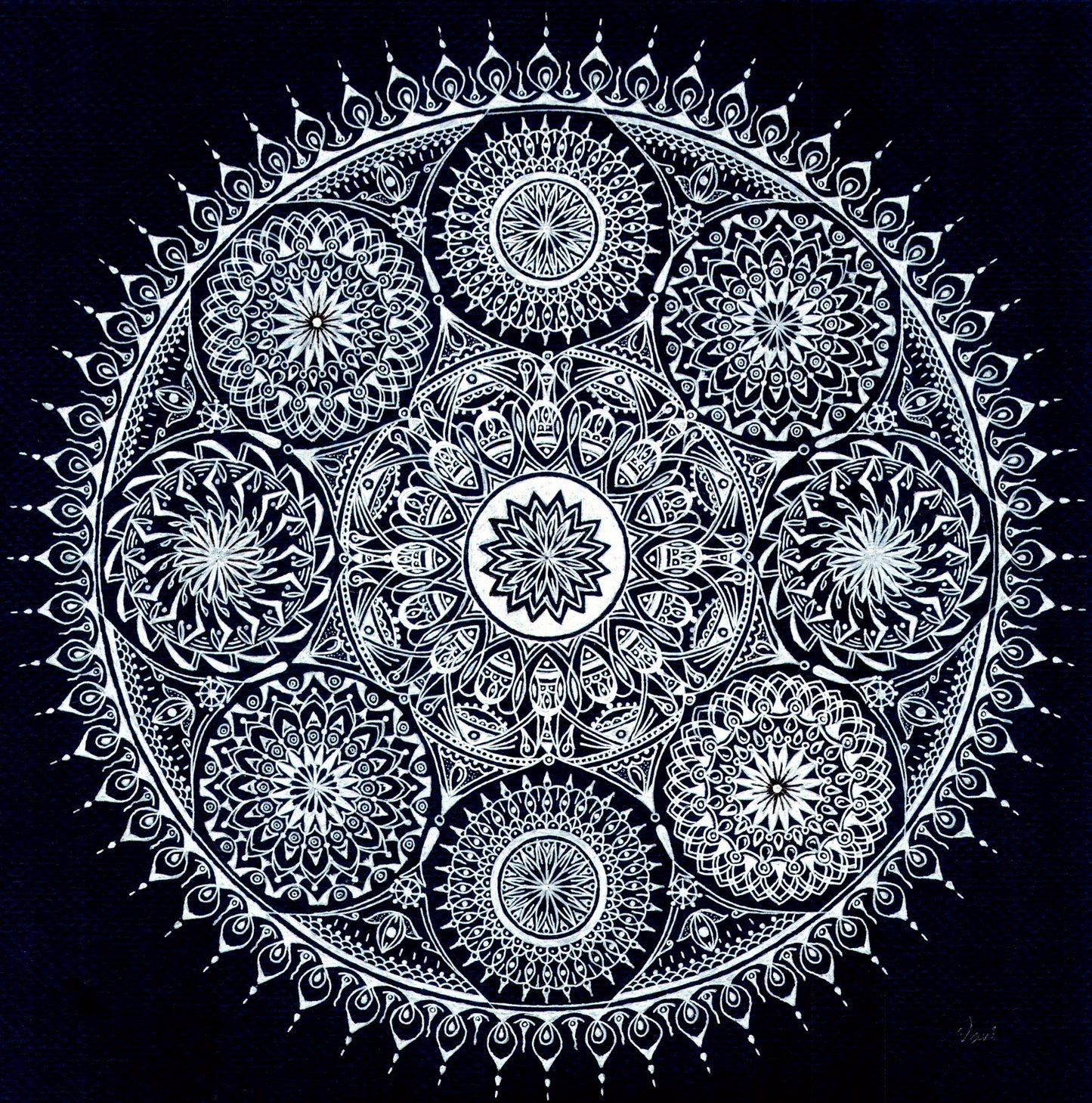 ORIGINAL HANDMADE SYMPHONY MANDALA