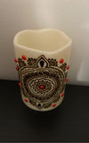 HAND PAINTED HENNA ART LED CANDLE