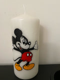 HAND PAINTED MICKY WAX CANDLE