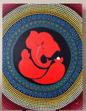 ORIGINAL HANDMADE GANESHA MANDALA PAINTING