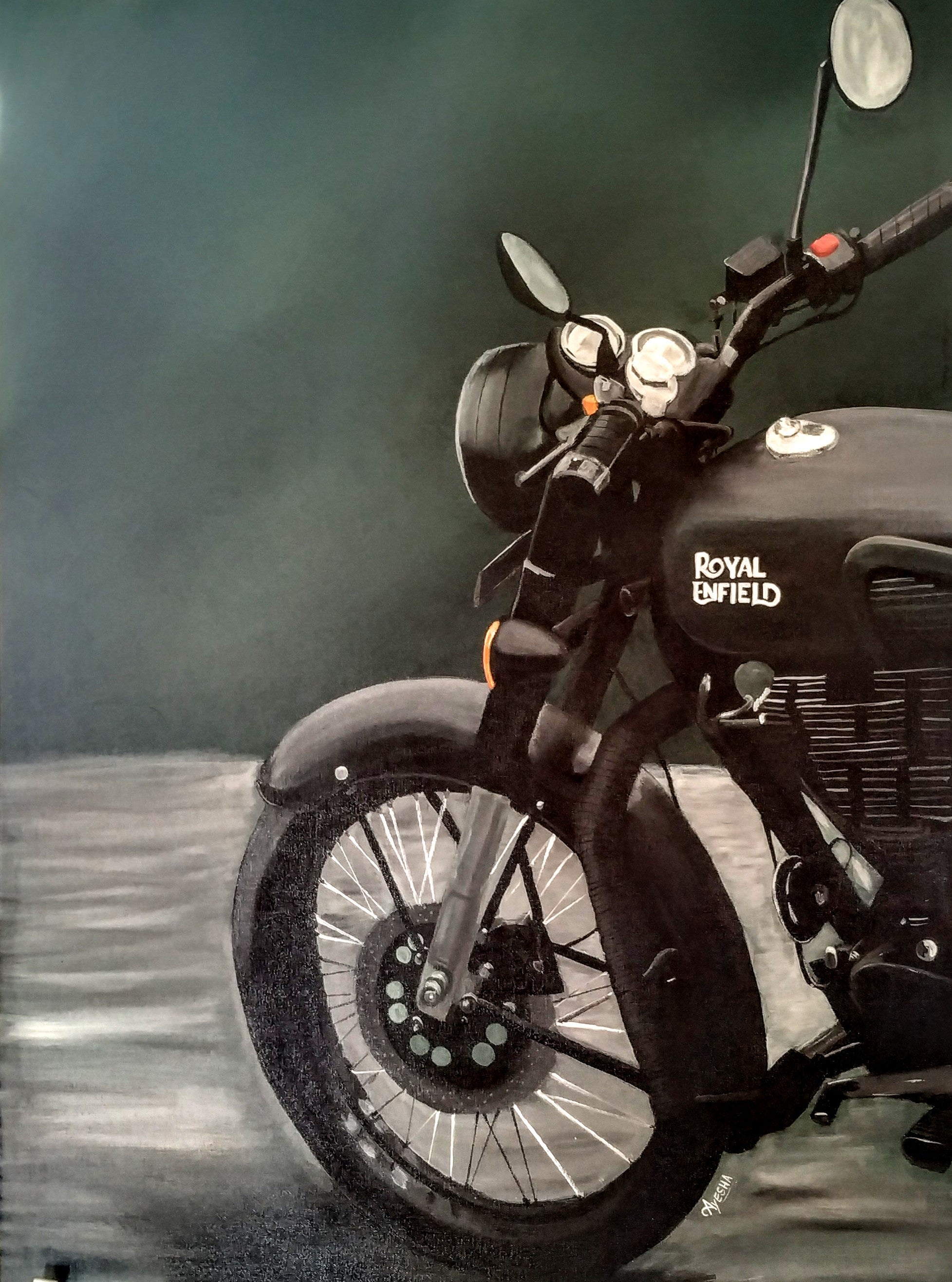 Royal enfield bullet discount painting