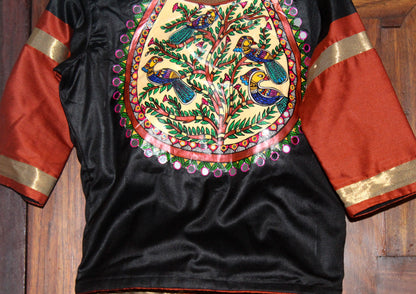 ORIGINAL HAND PAINTED MADHUBANI HERITAGE DRESS