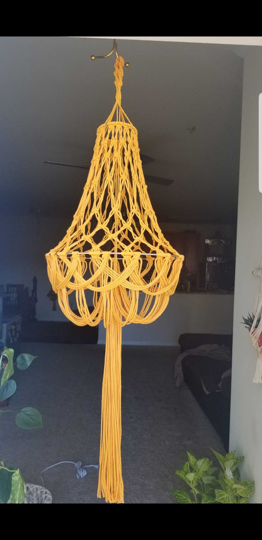 ORIGINAL HANDMADE MACRAME CHANDELIER