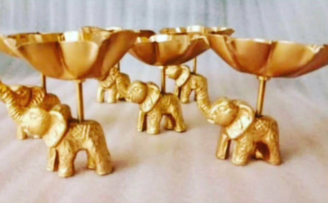 Handcrafted Elephant Tealight Holder