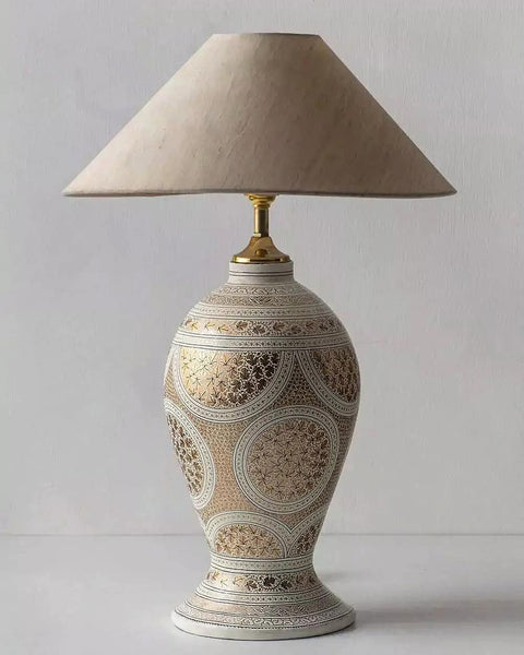 ORIGINAL HAND PAINTED KASHMIRI PAPER MACHE LAMP