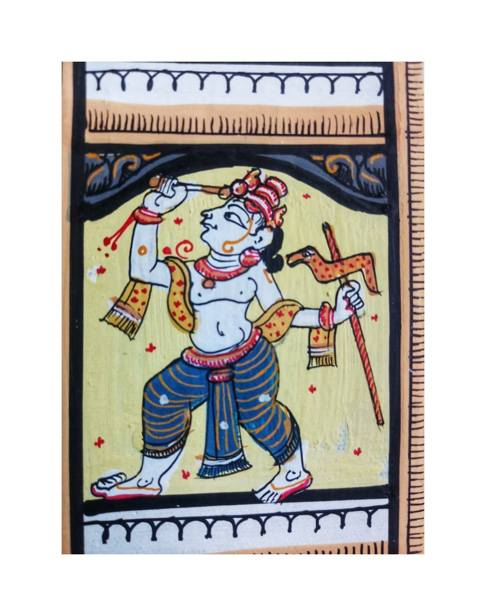 ORIGINAL HANDMADE RAMAYANA STORY PATTACHITRA PAINTING