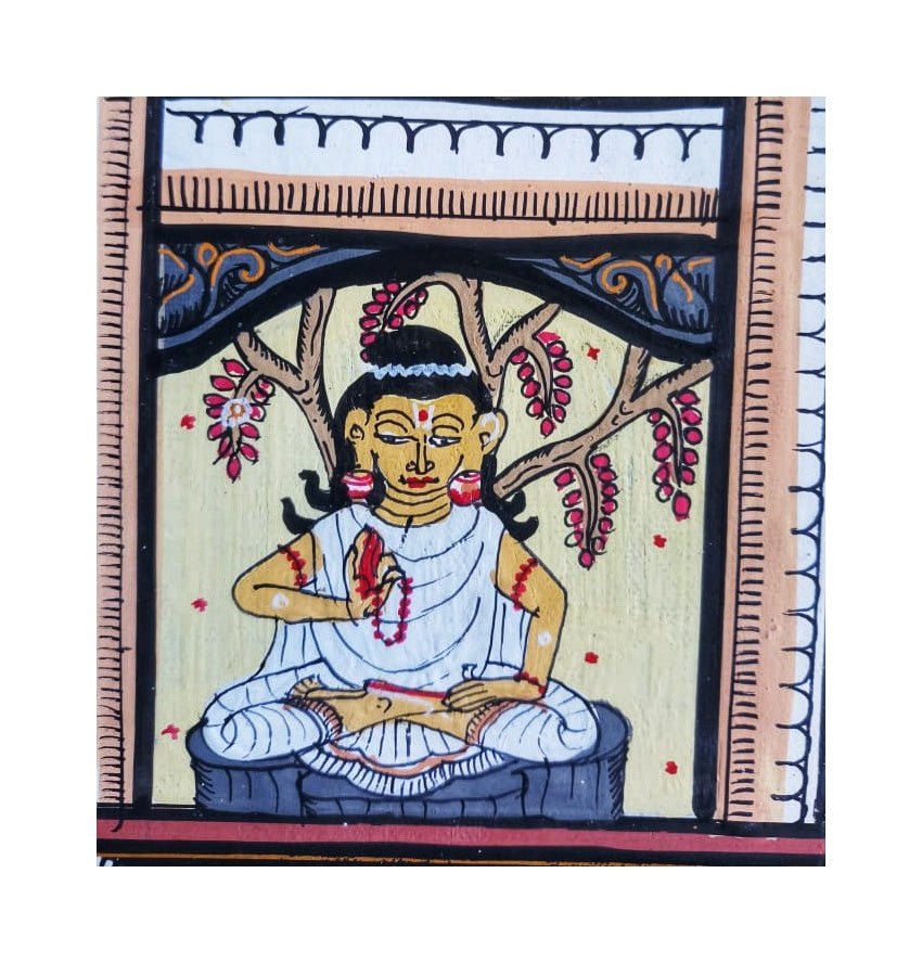 ORIGINAL HANDMADE RAMAYANA STORY PATTACHITRA PAINTING