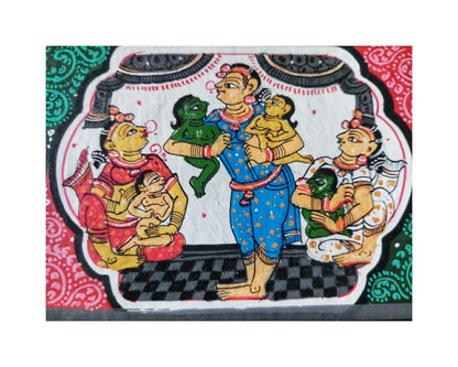 ORIGINAL HANDMADE RAMAYANA STORY PATTACHITRA PAINTING