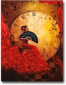 ORIGINAL HANDMADE THE WAIT PAINTING