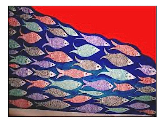 ORIGINAL HANDMADE FISH PATTERN MADHUBANI PAINTING